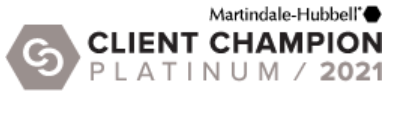 Martindale-Hubbell Client Champion Platinum | 2021